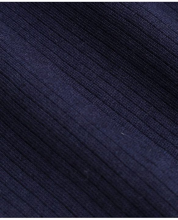 Babyhug Knit Full Length Thermal Wear Leggings - Navy Blue