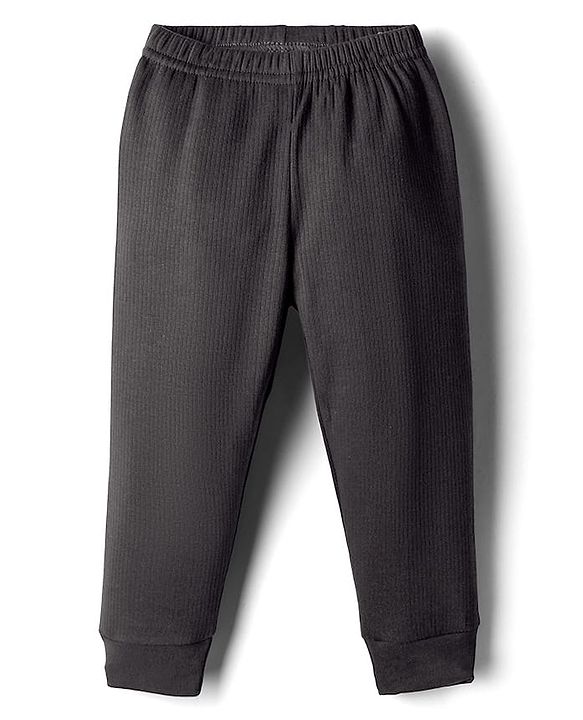 Babyhug Knit Full Length Thermal Wear Leggings - Grey