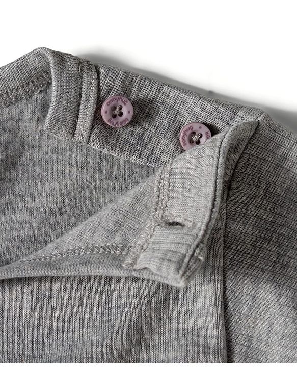 Babyhug Knit Full Sleeves Solid Thermal Set with Vest - Light Grey