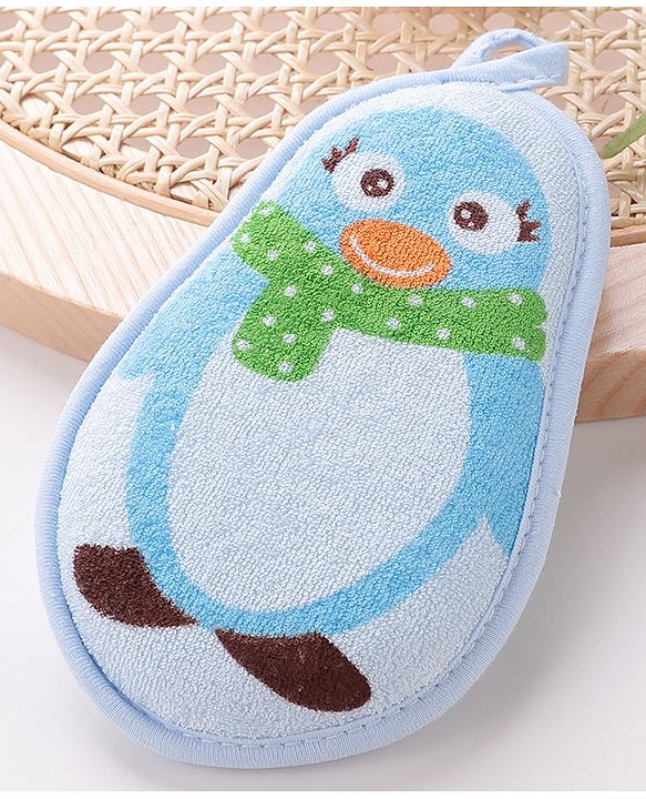 Babyhug Penguin Shaped Bath Sponge/Loofah - Pink