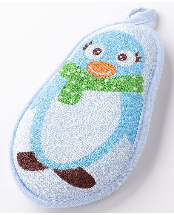 Babyhug Penguin Shaped Bath Sponge/Loofah - Pink