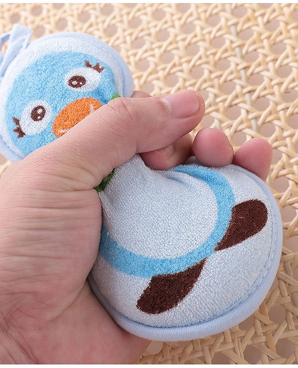 Babyhug Penguin Shaped Bath Sponge/Loofah - Pink