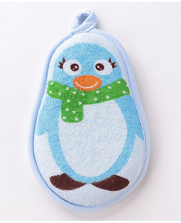 Babyhug Penguin Shaped Bath Sponge/Loofah - Pink