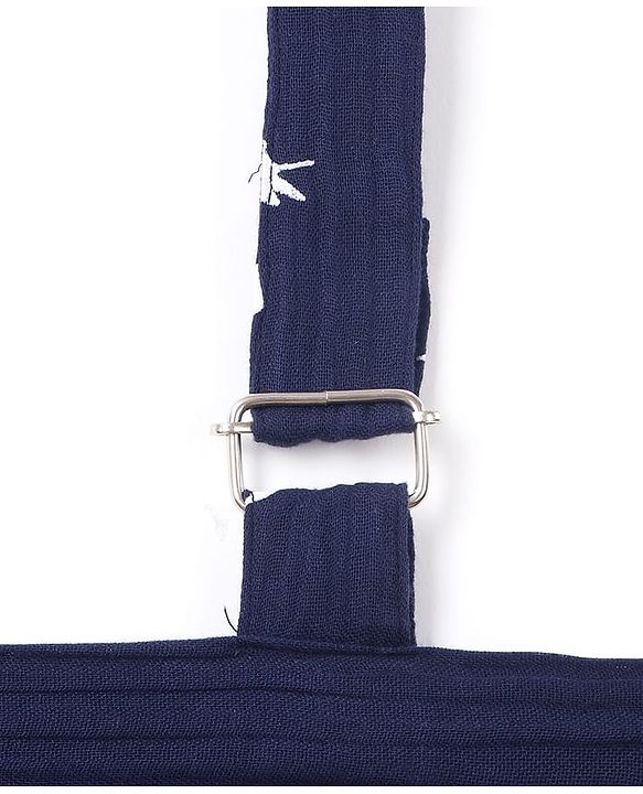 Babyhug Cotton Nursing Cover For Breast Feeding Apron - Navy| Travel-Friendly| Machine Washable| Soft Breathable Fabric| Stylish & Discreet for Feeding & Breast Pump Use