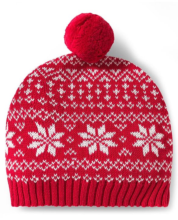 Babyhug Organic Cotton Knit Full Raglan Sleeves Sweater Set with Cap Reindeer Patch & Fair Isle Design - Red
