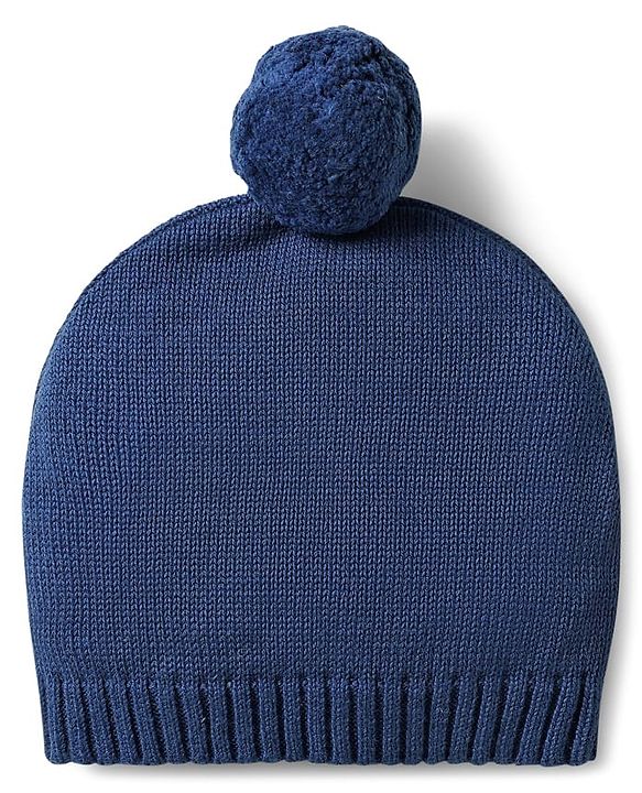 Babyhug Organic Cotton Knit Full Sleeves Sweater Sets with Cap & Panda Design - Red & Navy Blue