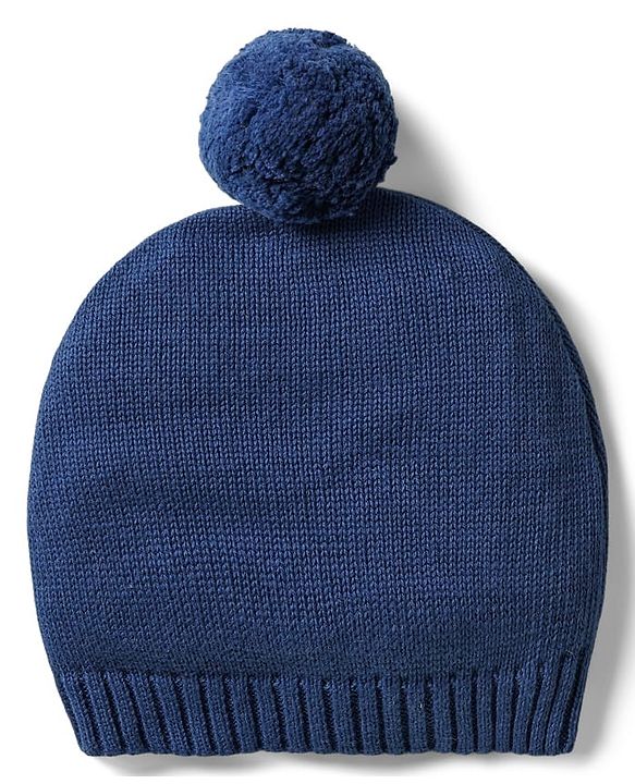 Babyhug Organic Cotton Knit Full Sleeves Sweater Sets with Cap & Panda Design - Red & Navy Blue