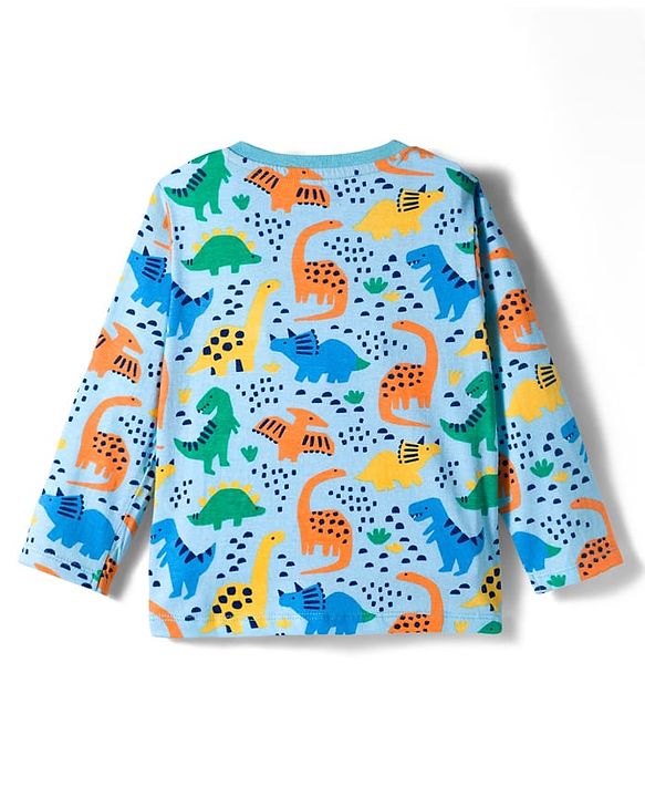 Babyhug 100% Cotton Knit Full Sleeves T-Shirts with Animal Print Pack of 3 - Multicolor