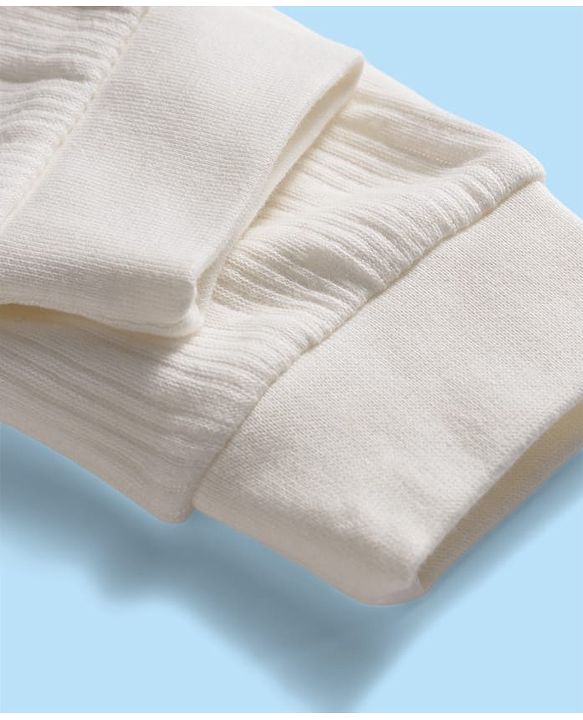 Babyhug Cotton Knit Full Length Thermal Wear Legging - Off White