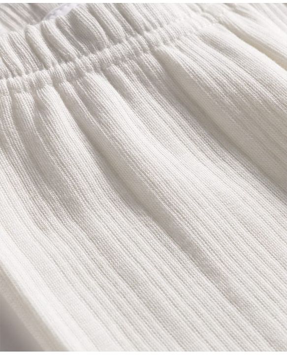 Babyhug Cotton Knit Full Length Thermal Wear Legging - Off White
