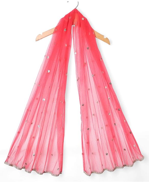 Babyhug Brocade Woven Choli Lehenga and Dupatta Set with Lace Detailing - Navy Blue