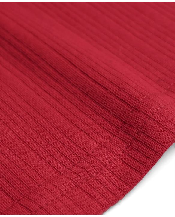 Babyhug Knit Sleeveless Solid Color Pullover Thermal Vest - Red