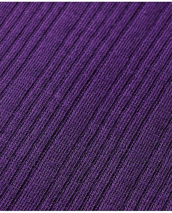 Babyhug Knit Sleeveless Solid Color Thermal Vest - Purple