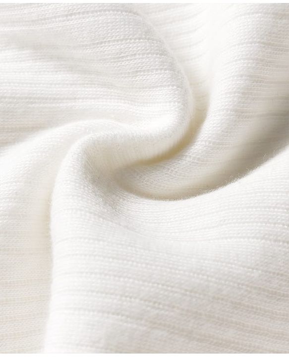 Babyhug Cotton Knit Sleevesless Solid Colour Thermal Vest - Off White