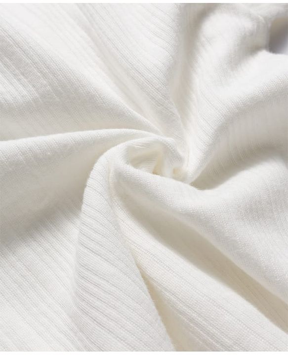 Babyhug Knit Full Sleeves Solid Colour Thermal Inner Wear Set - Off White