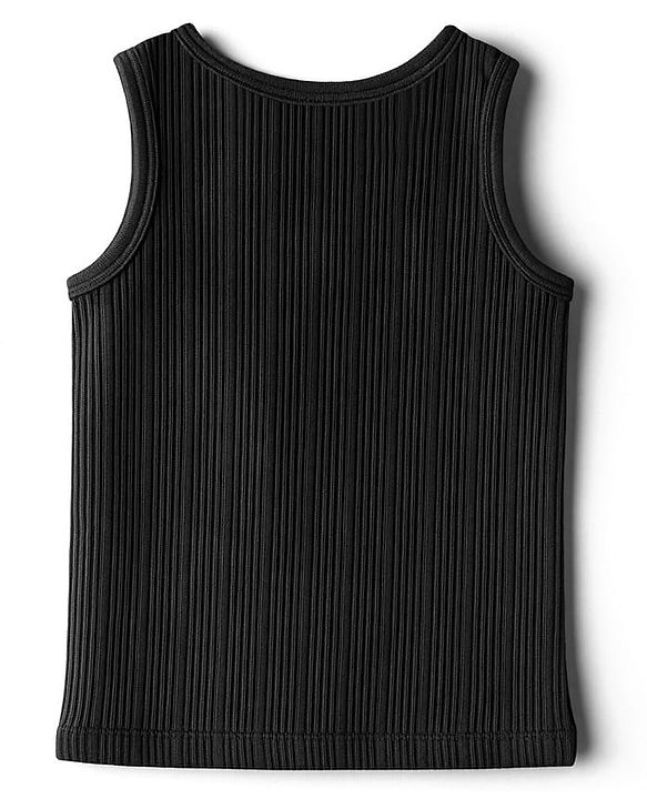 Babyhug Knit Full Sleeves Solid Thermal Set With Vest - Charcoal Grey