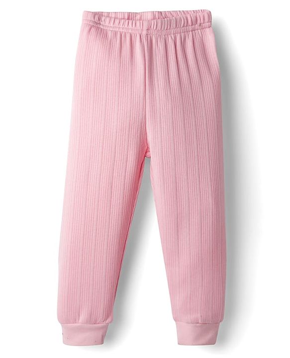 Babyhug Knit Full Sleeves Thermal Inner Wear Set - Pink