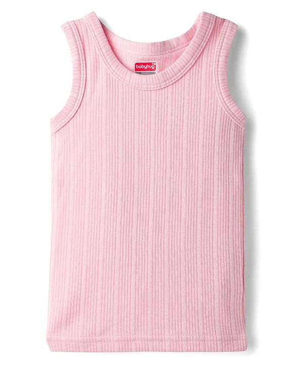 Babyhug Knit Full Sleeves Thermal Inner Wear Set - Pink