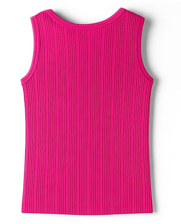 Babyhug Knit Full Sleeves Solid Thermal Set With Vest - Dark Pink