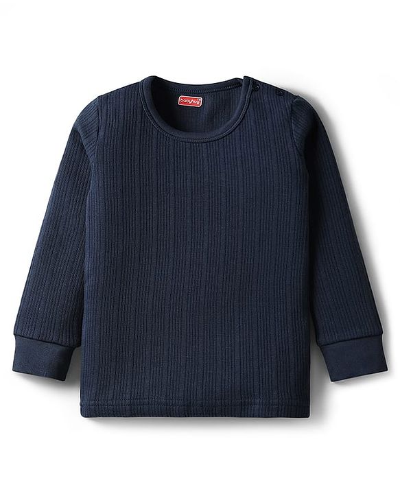 Babyhug Cotton Knit Full Sleeves Solid Coloured Pullover Vests Pack Of 2 - Red & Navy Blue