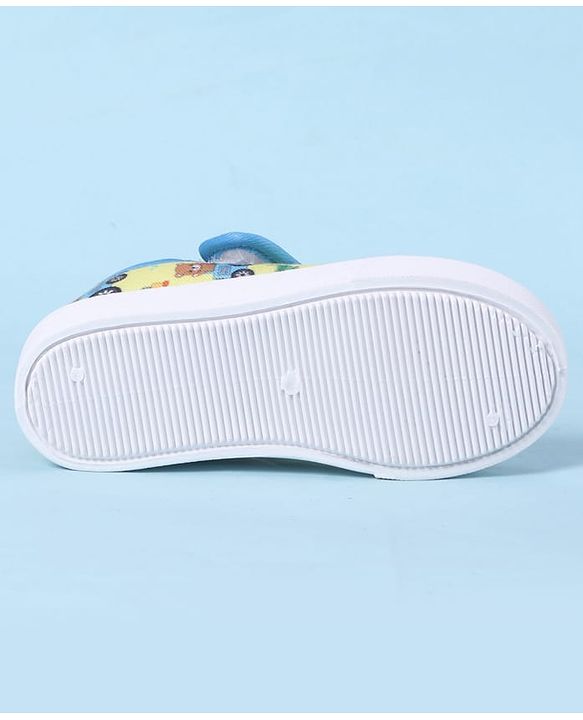 Cute Walk by Babyhug Velcro Closure Casual Shoes with Animal Print - Yellow