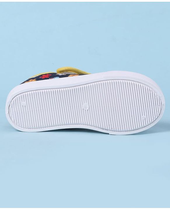 Cute Walk by Babyhug Velcro Closure Casual Shoes with Print - Navy Blue