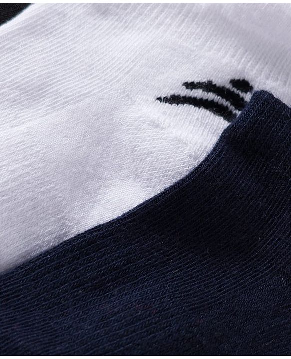 Pine Active Cotton Lycra Knit Terry Breathable Ankle Length Athletic Socks Pack of 3 - Multicolor