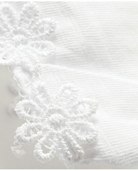 Babyhug 100% Cotton Knit Half Sleeves Solid Color Top - White