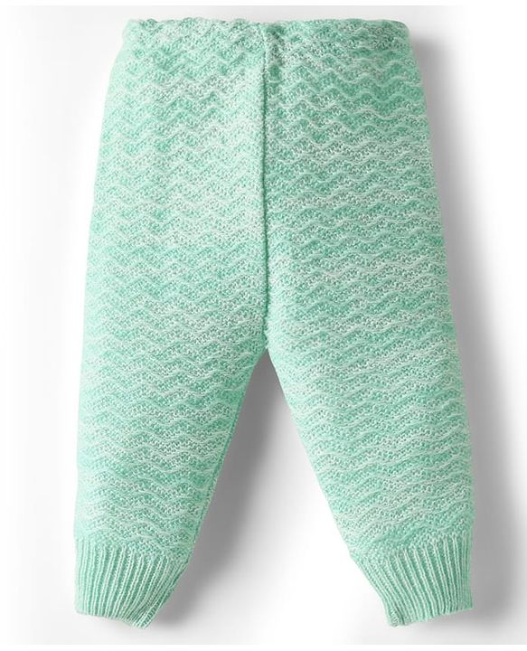 Babyhug Knit Full Sleeves Solid Color Front Open Sweater Set with Cap & Booties - Sea Green