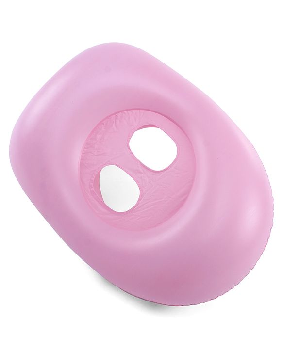 Babyhug Inflatable Swimming Ring  Pink | For 3+ years Boys & Girls| Durable Vinyl Pool Float| Swimming Ride On with Steering Wheel