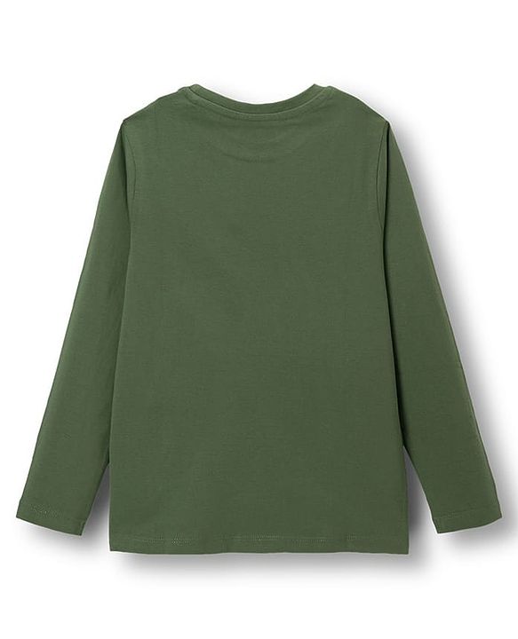 Pine Kids Marvel Single Jersey Knit Full Sleeves T-Shirt & Track Pant With Spider Man Print - Green