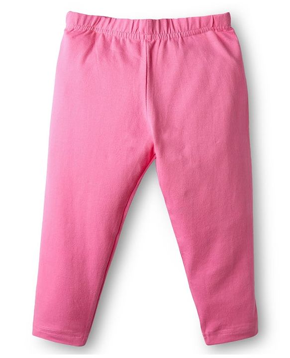 Babyhug Cotton Knit Full Length Legging With Floral & Polka Dot Print Pack Of 3 - Pink White & Light Green