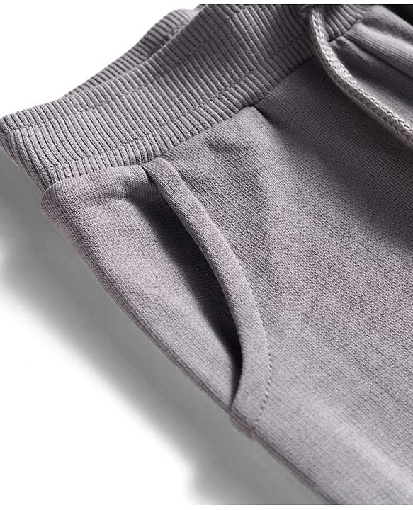 Babyhug Terry Knit Full Sleeves T-Shirt & Lounge Pant Set With Animal Print - Light Blue & Grey