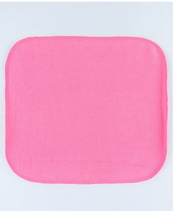 Babyhug Cotton Terry Knit Wash Cloths Pack of 6 L 28 x B 28 cm - Multicolour