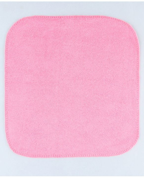 Babyhug Cotton Terry Knit Wash Cloths Pack of 6 L 28 x B 28 cm - Multicolour