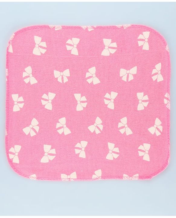 Babyhug Cotton Terry Knit Wash Cloths Pack of 6 L 28 x B 28 cm - Multicolour
