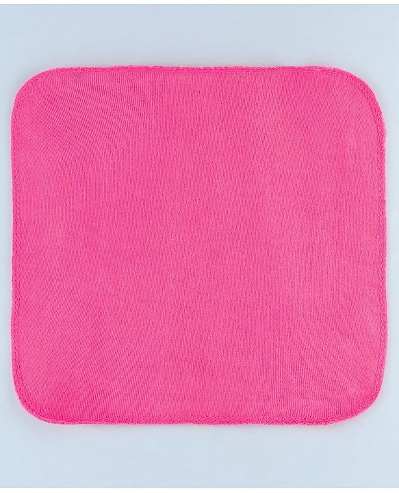 Babyhug Cotton Terry Knit Wash Cloths Pack of 6 L 28 x B 28 cm - Multicolour