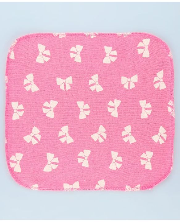 Babyhug Cotton Terry Knit Wash Cloths Pack of 6 L 28 x B 28 cm - Multicolour