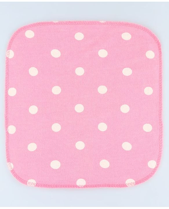 Babyhug Cotton Terry Knit Wash Cloths Pack of 6 L 28 x B 28 cm - Multicolour