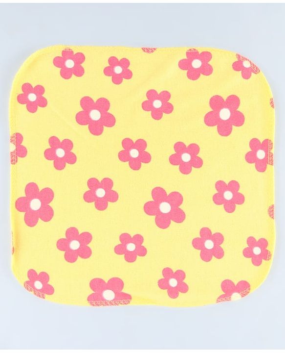Babyhug Cotton Terry Knit Wash Cloths Pack of 6 L 28 x B 28 cm - Multicolour