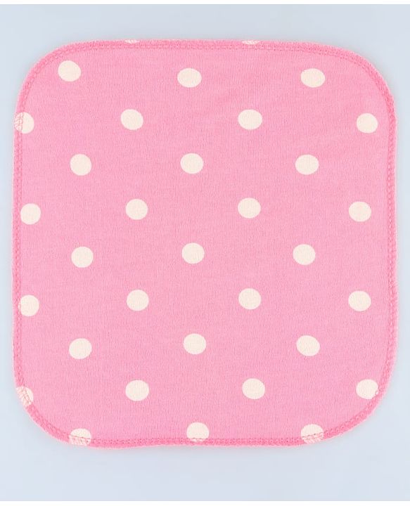 Babyhug Cotton Terry Knit Wash Cloths Pack of 6 L 28 x B 28 cm - Multicolour