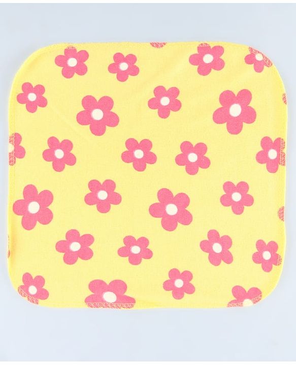 Babyhug Cotton Terry Knit Wash Cloths Pack of 6 L 28 x B 28 cm - Multicolour