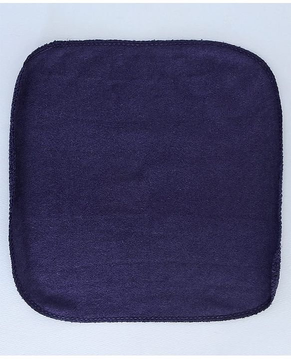 Babyhug Cotton Knit Wash Cloth with Stripes & Stars Print Pack of 6 - Navy Blue & Red