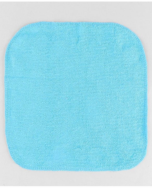 Babyhug Cotton Knit Wash Cloth with Polka Dots & Floral Print Pack of 6 - Pink White & Light Blue