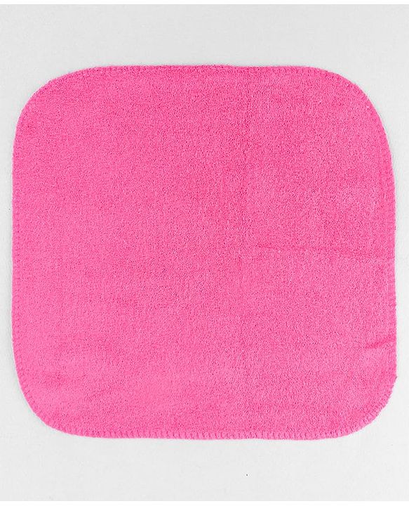 Babyhug Cotton Knit Wash Cloth with Polka Dots & Floral Print Pack of 6 - Pink White & Light Blue