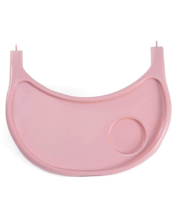 Babyhug 2 in 1 Kids Feeding Chair & Booster Chair with Removable Tray & Seat Cushion - Pink| Adjustable Height| Safety Harness| Foldable Legs| Non Slip Base| Easy to Clean| Durable Built