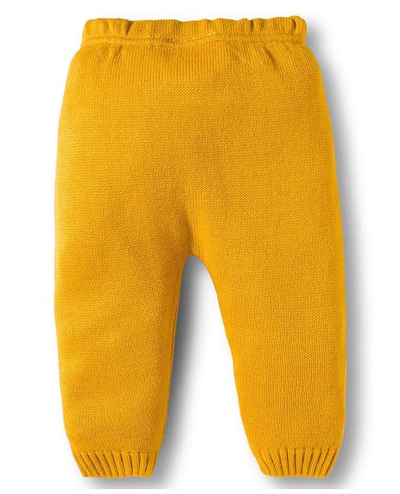 Babyhug Disney Woven Full Sleeves Sweater Set With Lion King Graphics - Yellow