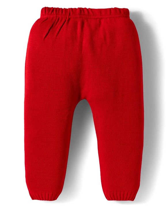 Babyhug Disney Woven Full Sleeves Sweater Set With Mickey Mouse Graphics & Cap - Navy Blue & Red