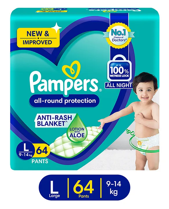 Pampers Pants Diapers L size (44pcs) x 2 pack, Babies & Kids, Bathing &  Changing, Diapers & Baby Wipes on Carousell