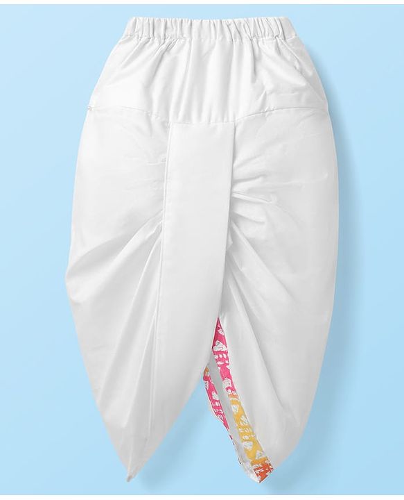 Babyhug Cotton Woven Full Sleeves Kurta Dhoti Set with Abstract Print - Multicolor